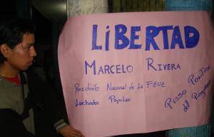 Galápagos exige libertad de Marcelo Rivera